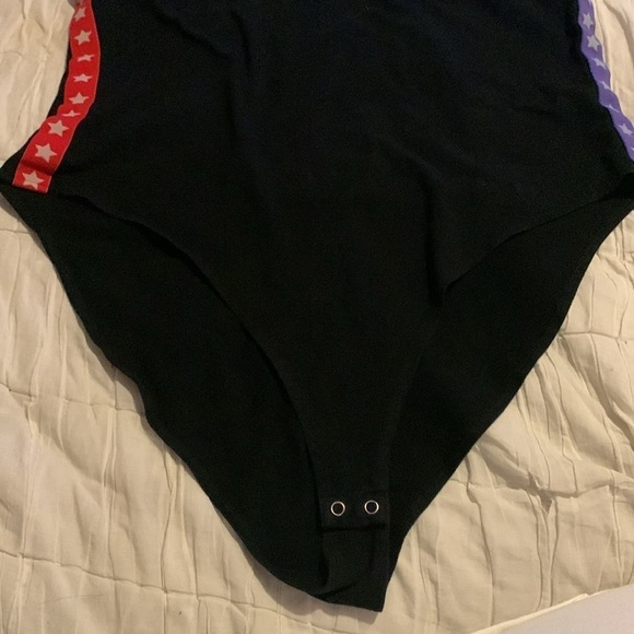 3X plus size Forever 21 USA America Red White and Blue strappy bodysuit - Picture 5 of 5